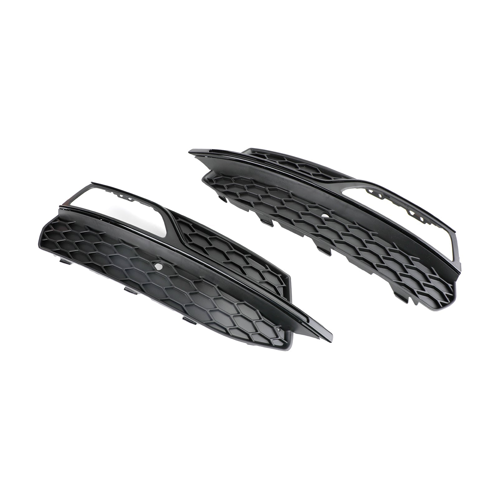2013-2016 Audi A3 S-Line Lower Bumper Fog Light Cover Grill — Pair (8V3807681G / 8V3807682G)