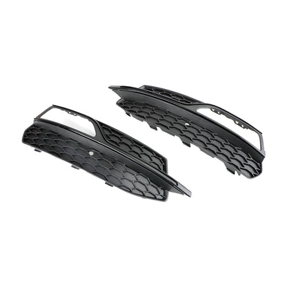 2013-2016 Audi A3 S-Line Lower Bumper Fog Light Cover Grill — Pair (8V3807681G / 8V3807682G)
