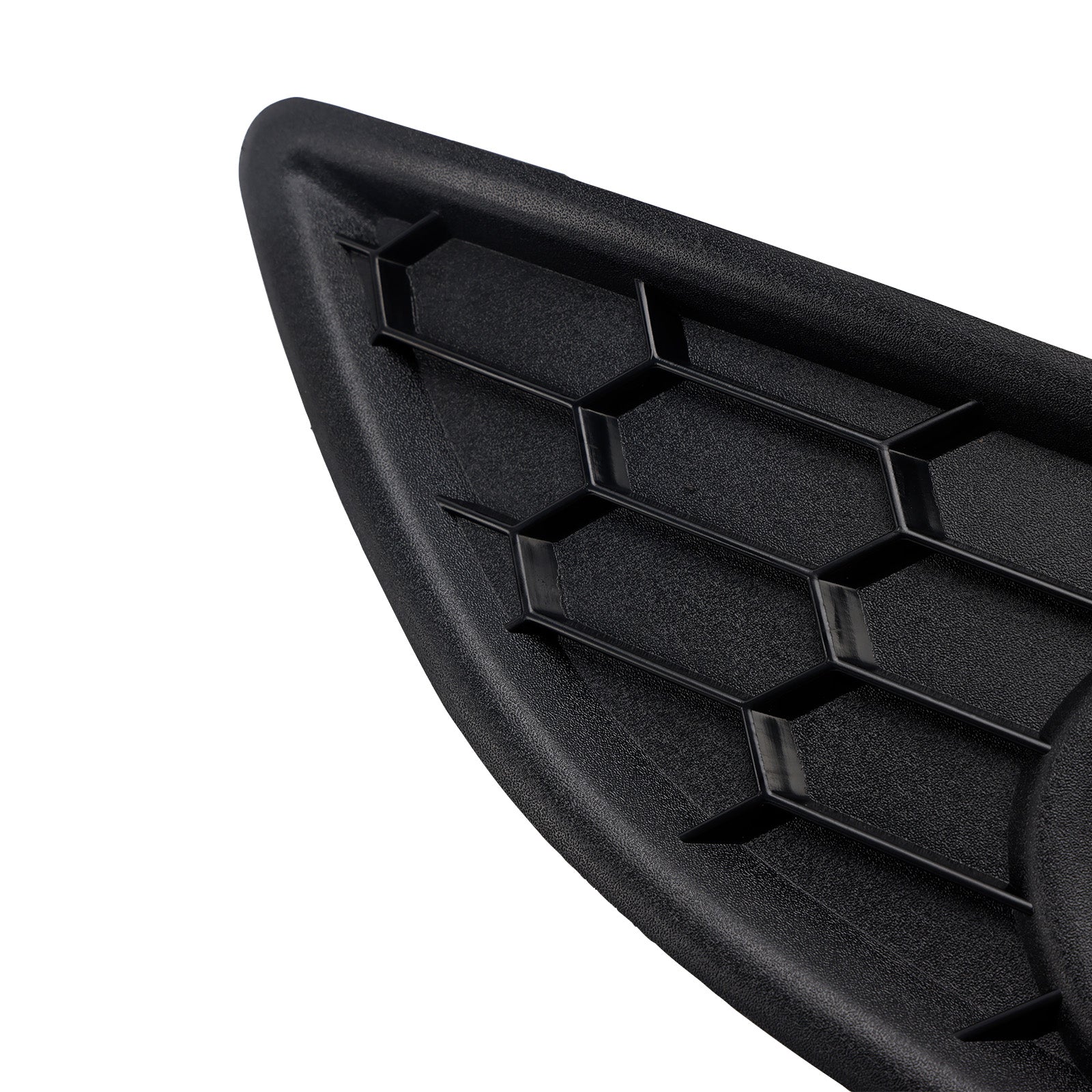 2PCS Matte Black Front Fog Light Lamp Cover Grille Fit Ford Fiesta 2013-2017