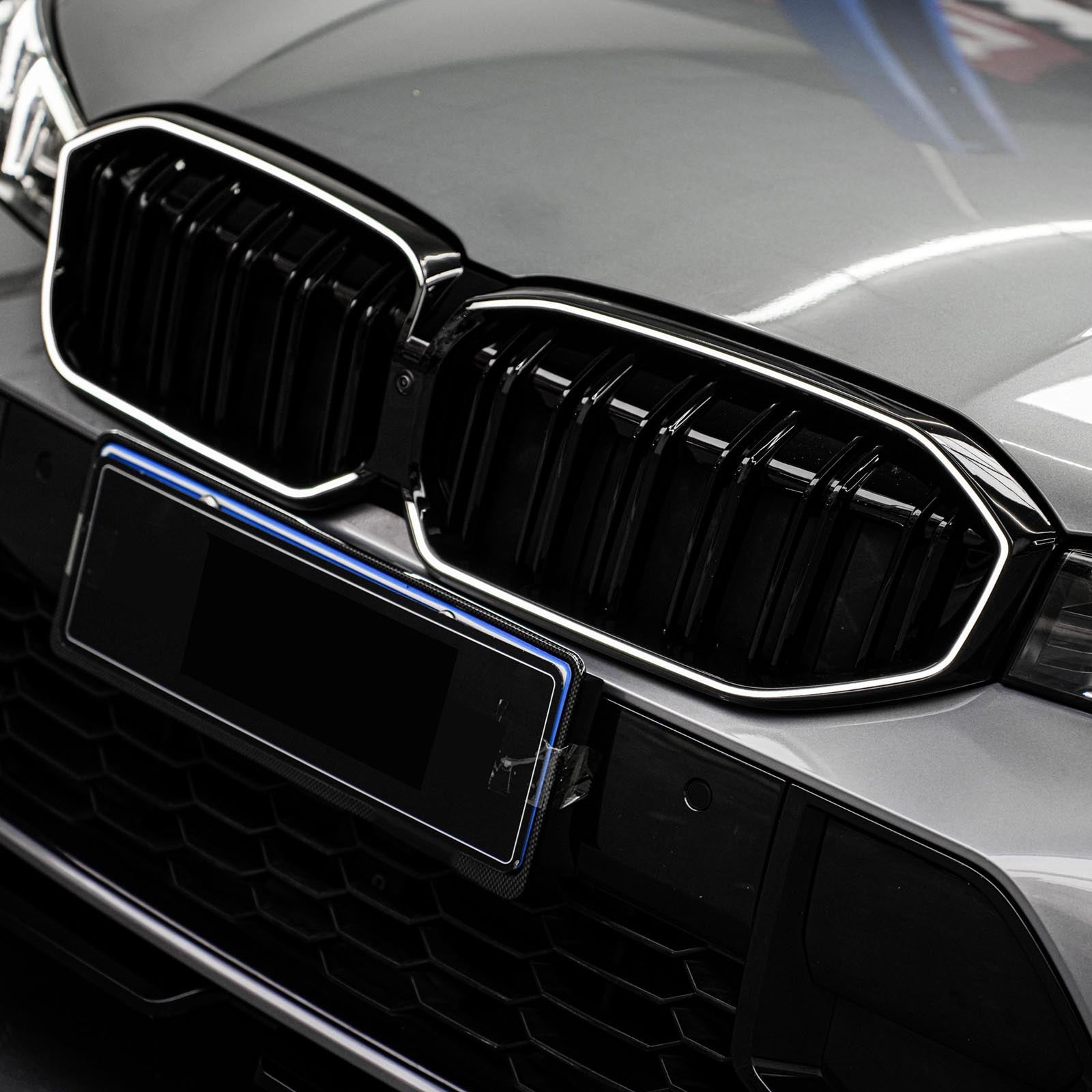 2023-2024 BMW 3 Series G20 G21 G28 Double Line Black Front Kidney Grille Mesh