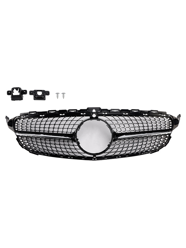 2015-2018 Mercedes-Benz C-Class W205 C250 C300 C400 Diamond Front Grille