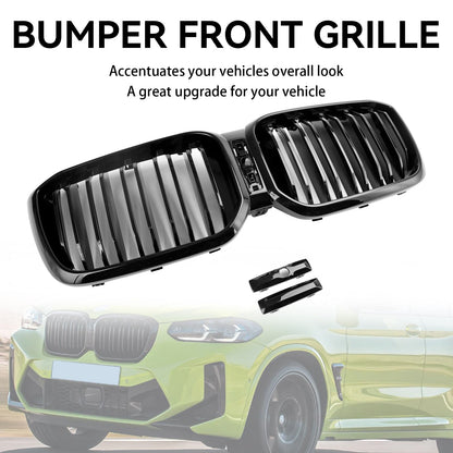 2022-2023 BMW X3 G01 X4 G02 Gloss Black Front Kidney Grille