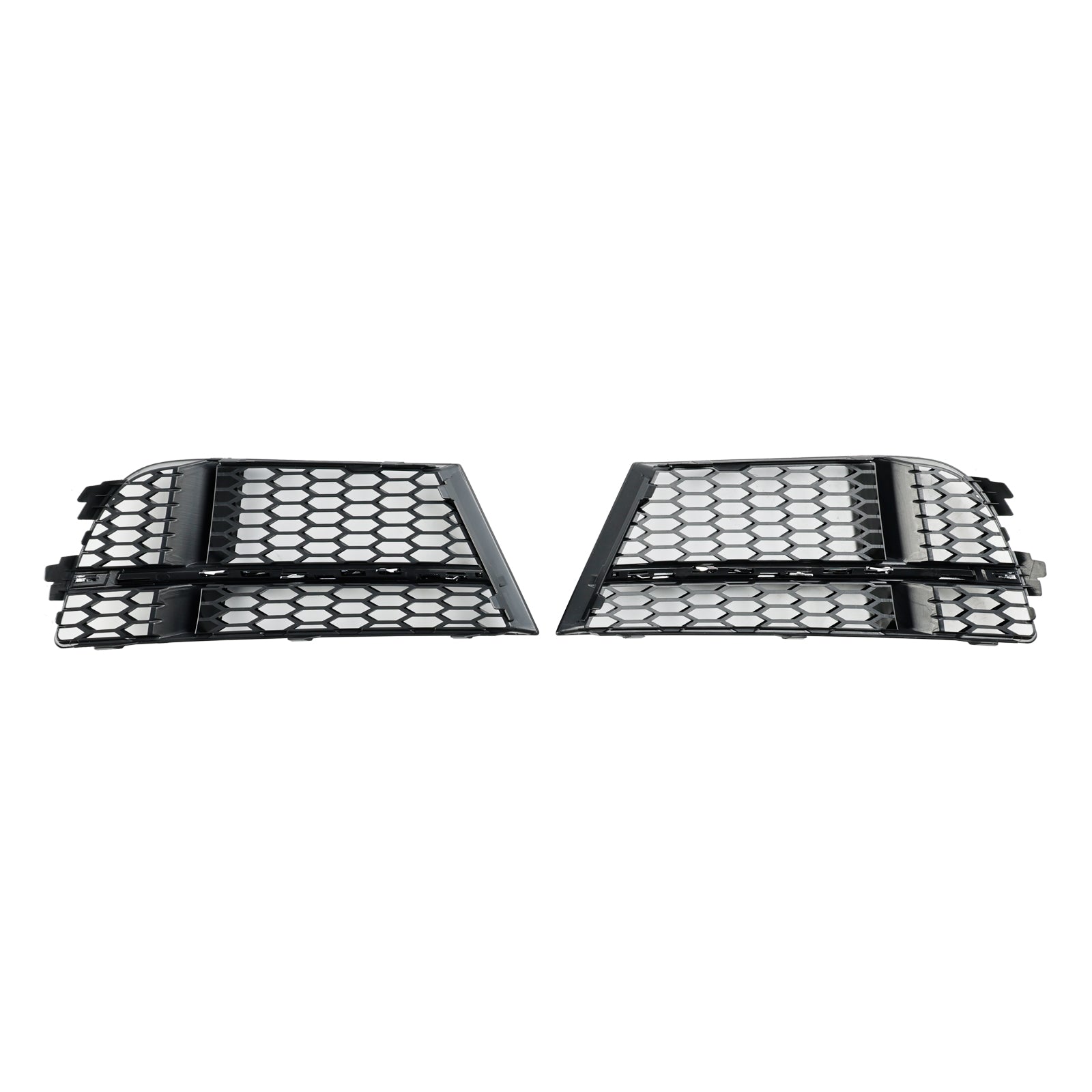 2017-2019 Audi A3 S-Line 8V Front Fog Light Cover Bezel Grill — Pair (8V3807681AE / 8V3807682Q)