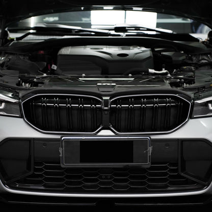 2023-2024 BMW 3 Series G20 G21 G28 Double Line Black Front Kidney Grille Mesh