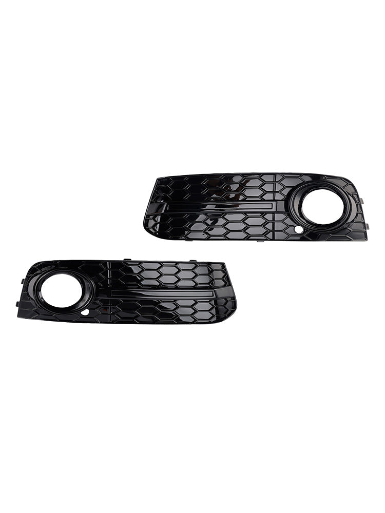 2009-2012 Audi A4 B8 Front Honeycomb Fog Light Grill — Pair (8KD807681)