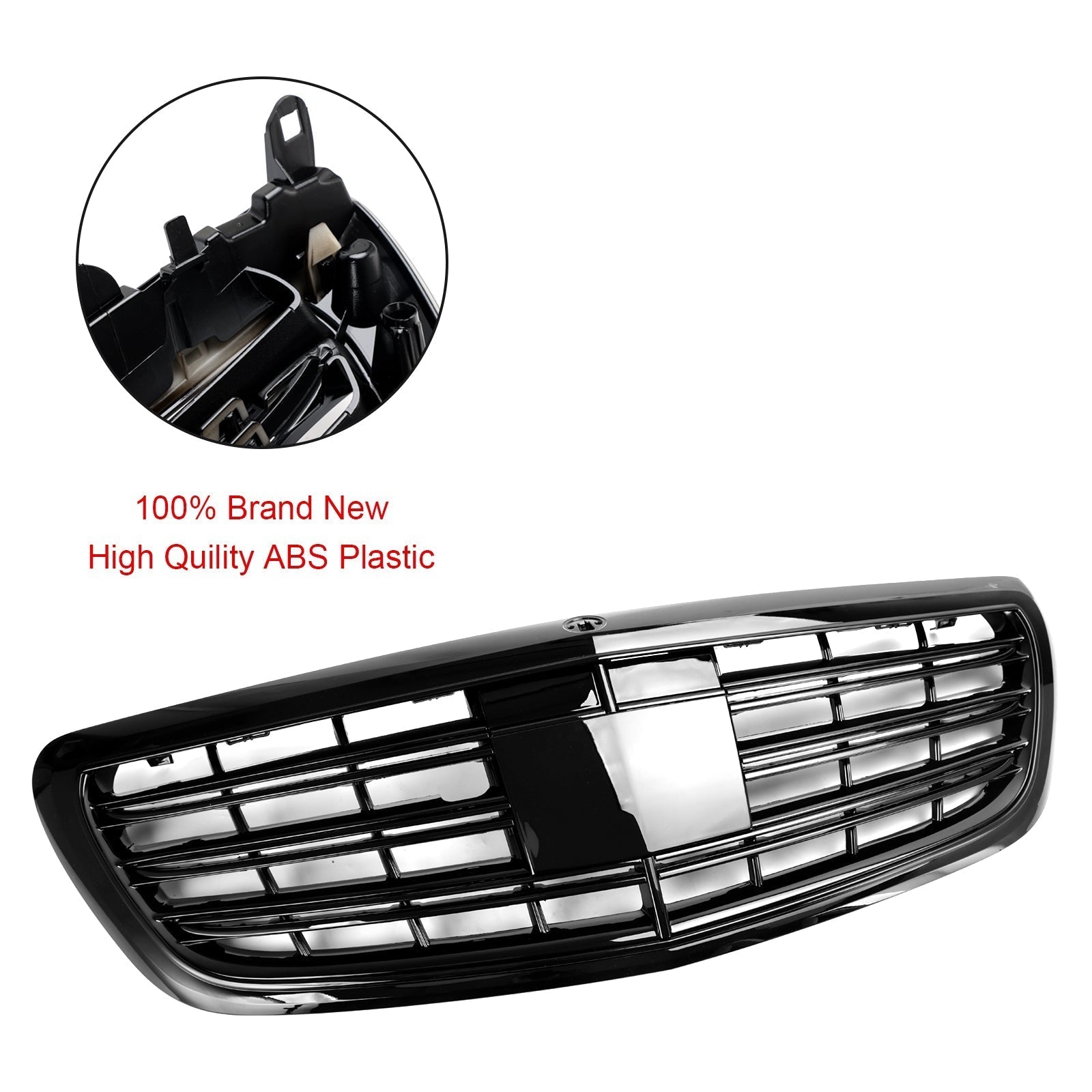2014-2020 Mercedes-Benz S-Class W222 S560 S580 S600 S650 S680 Front Upper Grille