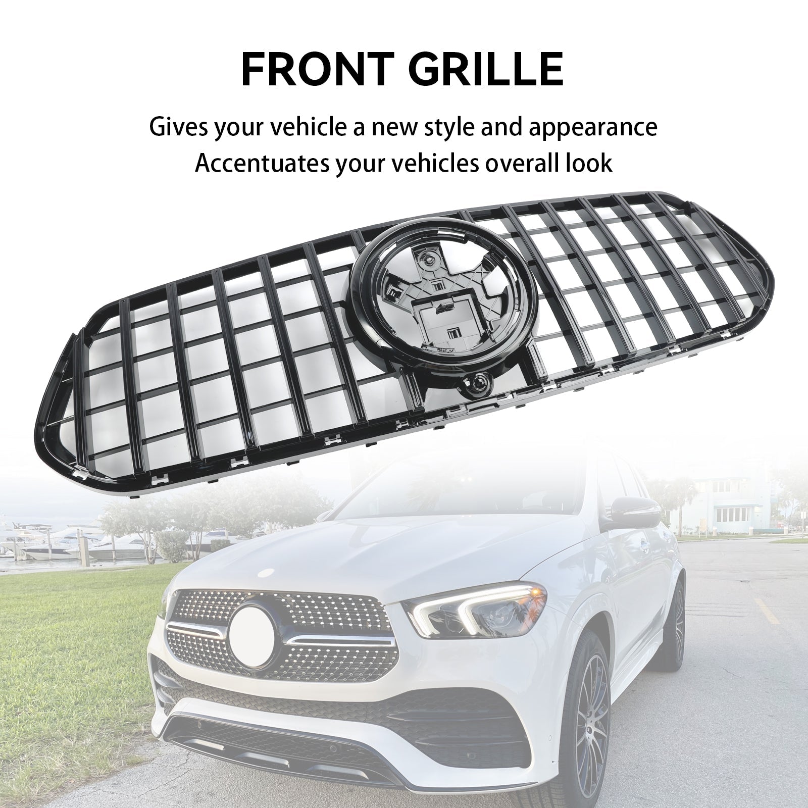 2019-2024 Mercedes-Benz GLE-Class C167 Coupe Front Bumper Grille