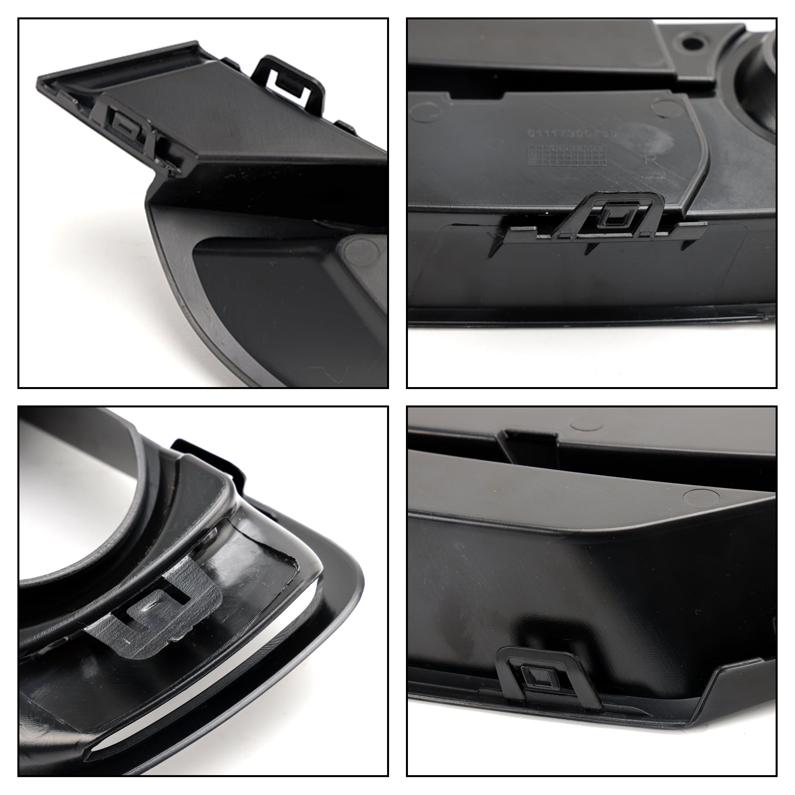 2013-2015 BMW 3 Series F31 Front Bumper Fog Light Grille Cover — Pair (51117300739 / 51117300740)