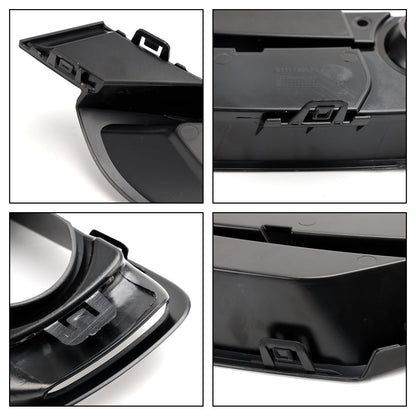 2013-2015 BMW 335i 335i xDrive Front Bumper Fog Light Grille Cover — Pair (51117300739 / 51117300740)