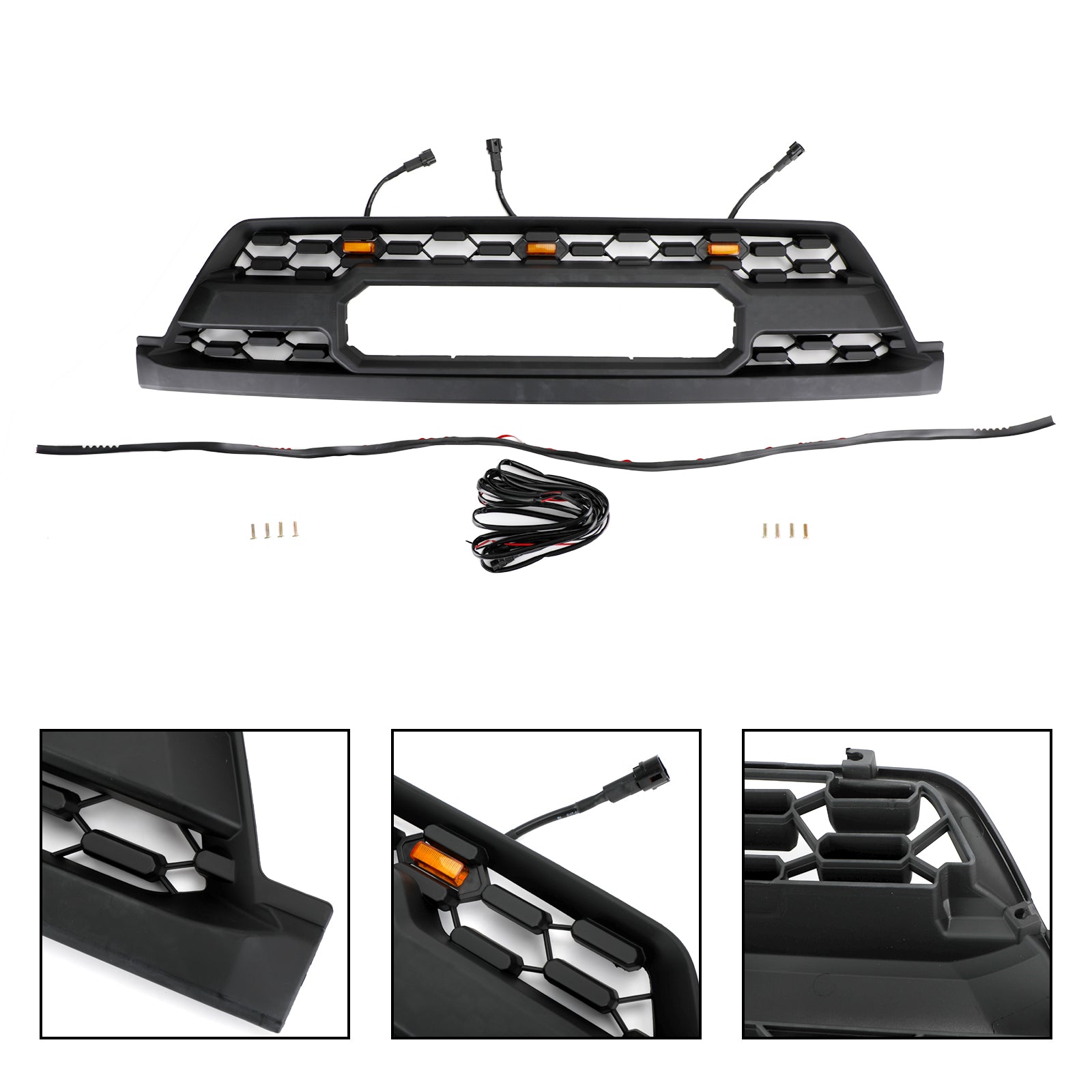 2002-2005 Toyota 4Runner All Models TRD PRO Style W/Led Light Front Bumper Grill