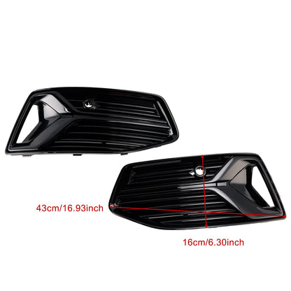 2019-2023 Audi A6 C8 Front Bumper Fog Light Cover Grill — Pair