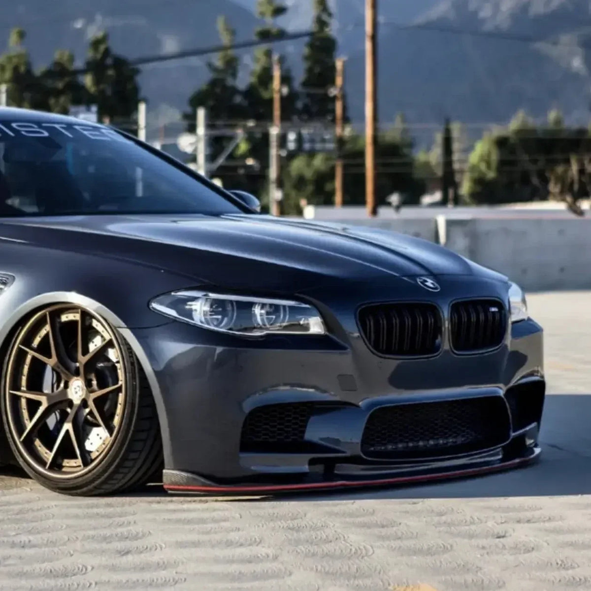 3D Style Carbon Fiber Front Lip - BMW F10 M5