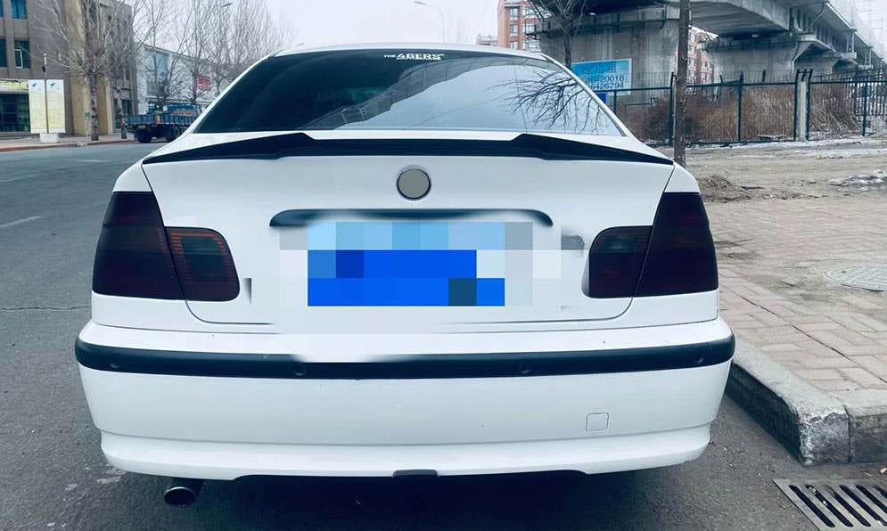 BMW 3 Series E46 M3 Sedan 1999-2005 Rear Trunk Spoiler Carbon Fiber