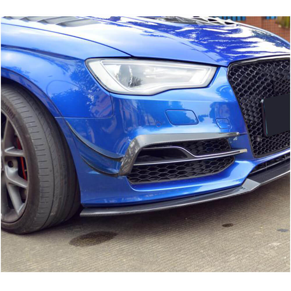 Audi S3 A3 8V Sline Sedan 2014-2016 Front Bumper Vents Carbon Fiber