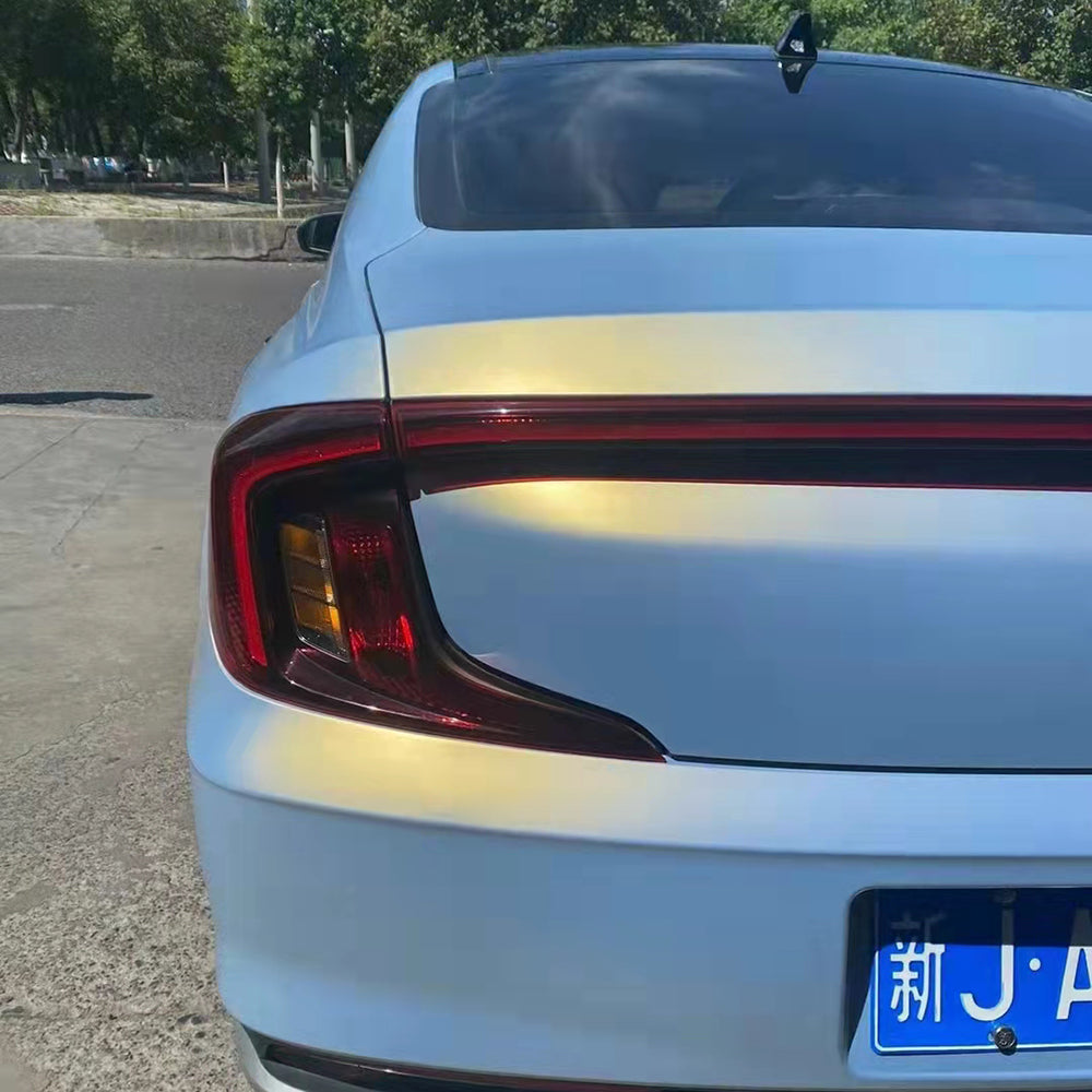 Matte Diamond Gold Blue Car Wrap