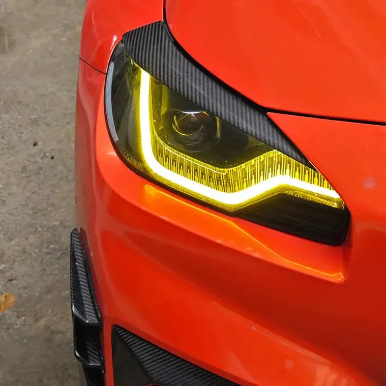 BMW G87 M2 & G42 2 Series Dry Carbon Fiber Headlight Trim Set