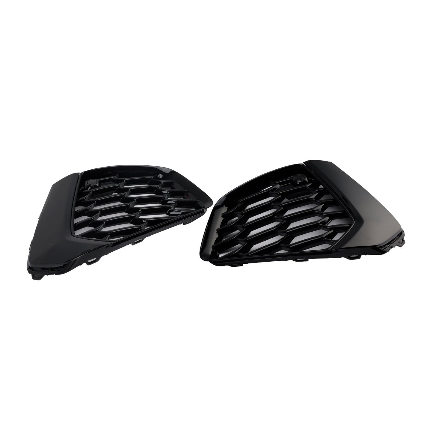 2021-2023 Audi A3 S-Line Black Front Honeycomb Fog Light Grill Cover