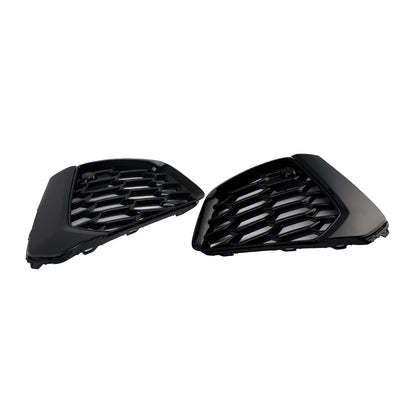 2021-2023 Audi A3 S-Line Black Front Honeycomb Fog Light Grill Cover