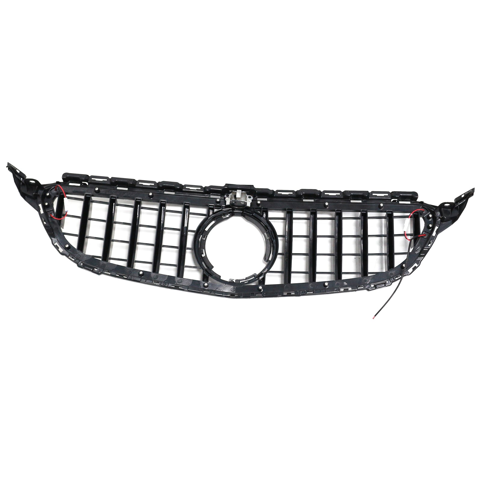 2015-2021 Mercedes-Benz C-Class W205 C200 C250 C300 C350 Black Front Bumper Grille with LED