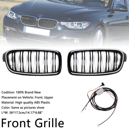 2012-2019 BMW 3 Series F30 F31 F35 Double Slat Front Kidney Grille (51137263481)