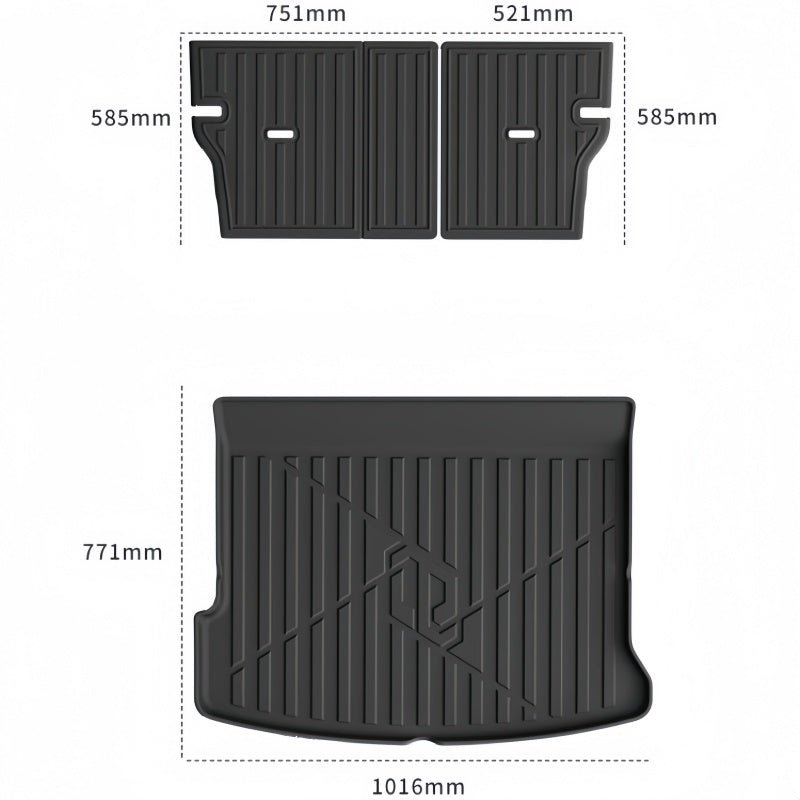 3D TPE Floor Mats & Trunk Mats for Leapmotor B05