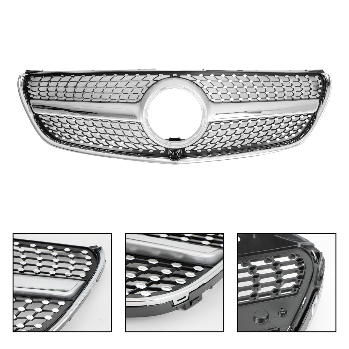 2014-2019 Mercedes-Benz V-Class W447 Diamond Front Upper Grille