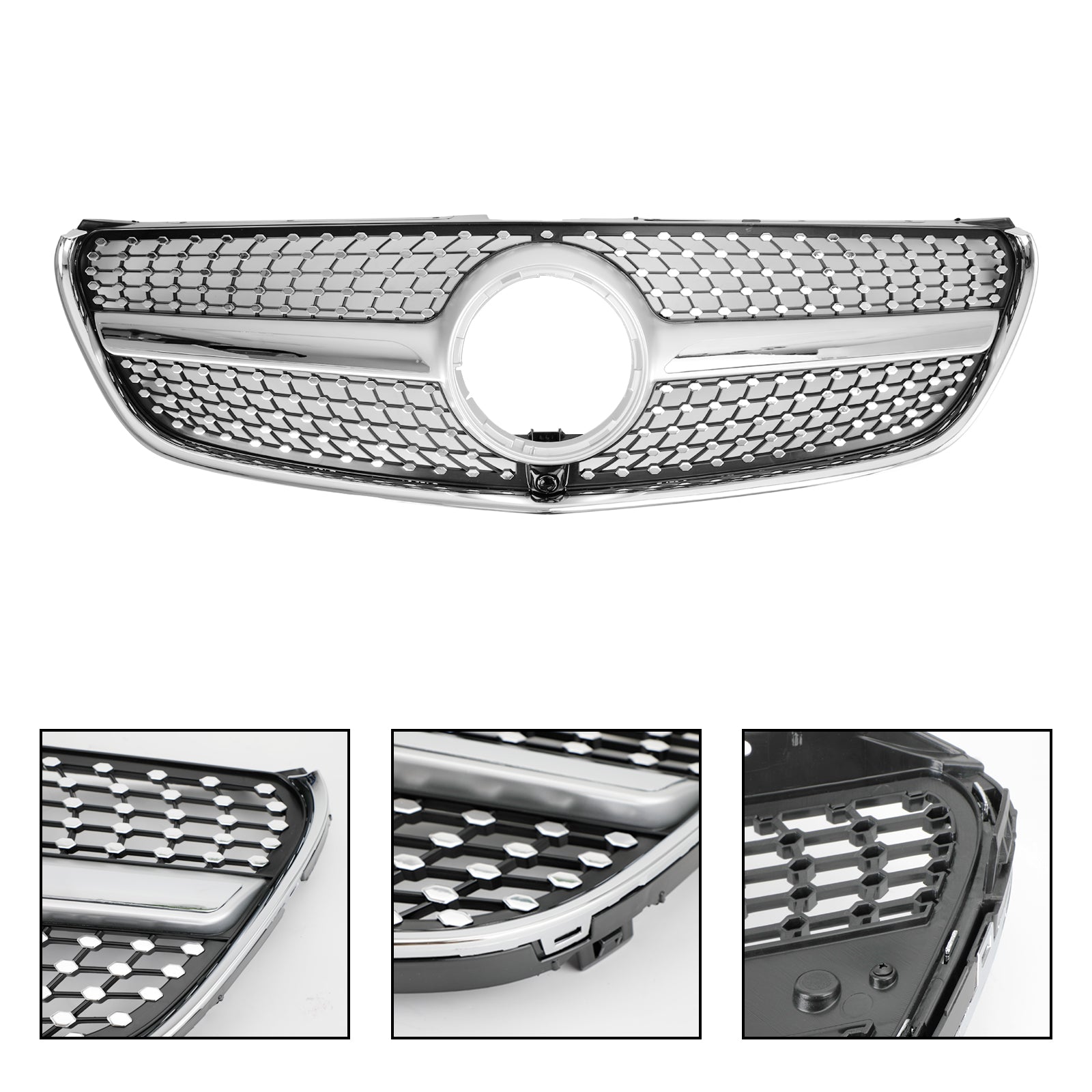 2014-2019 Mercedes-Benz V-Class W447 Diamond Front Upper Grille