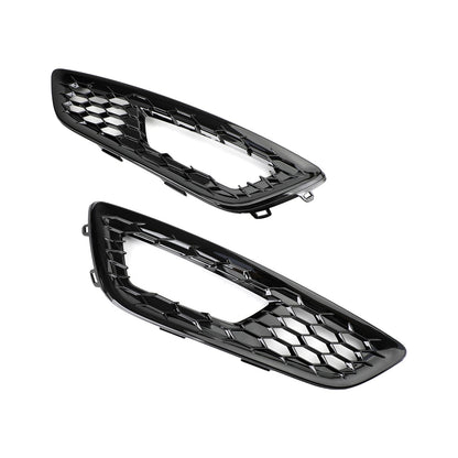 2015-2017 Ford Focus Pair Front Bumper Fog Light Lamp Cover Bezel Grill F1EZ15200A F1EZ15201A