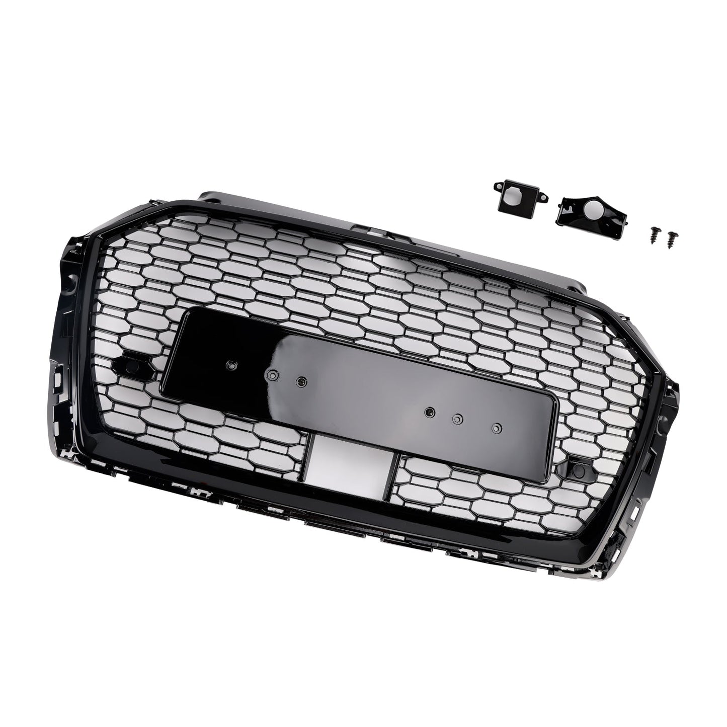 2017-2019 Audi A3 S3 RS3 Style Honeycomb Front Grille with ACC — Black