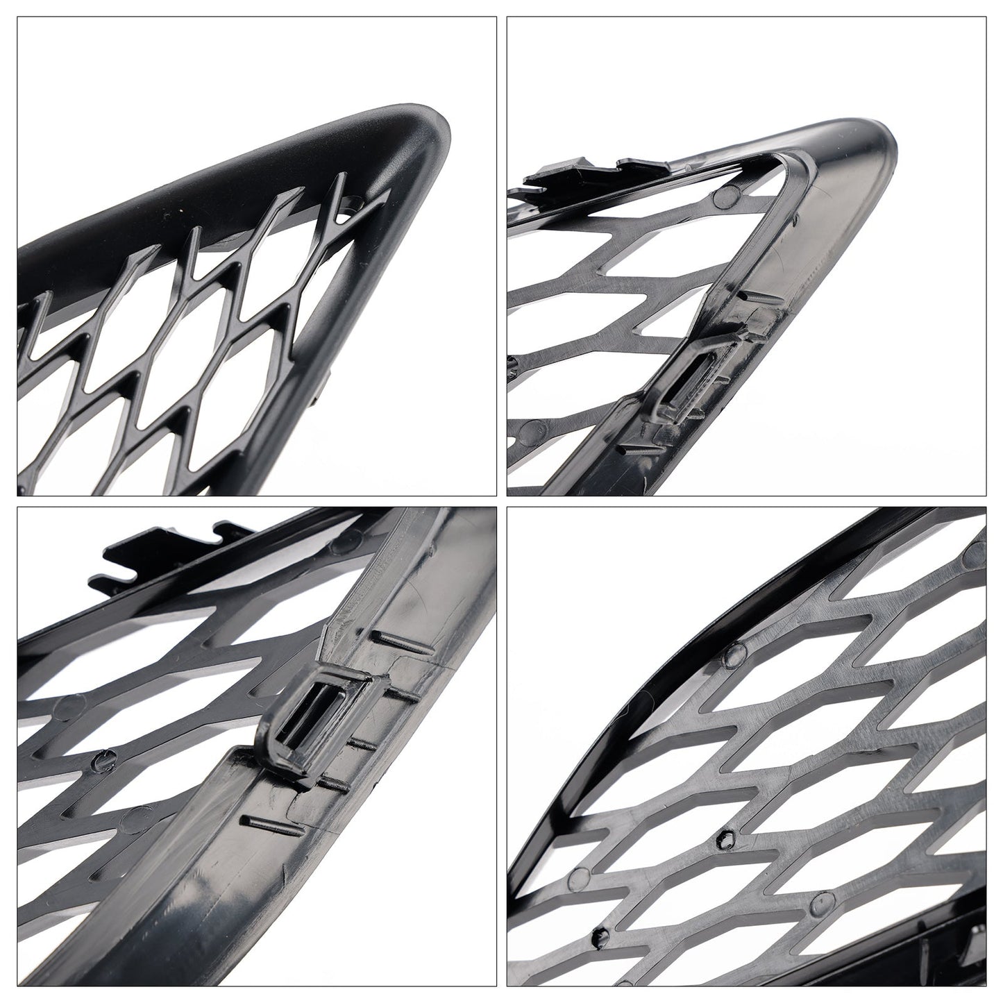 2010-2015 Audi Q7 Front Bumper Fog Light Grill Lamp Cover — Pair (4L0807675C / 4L0807676C)