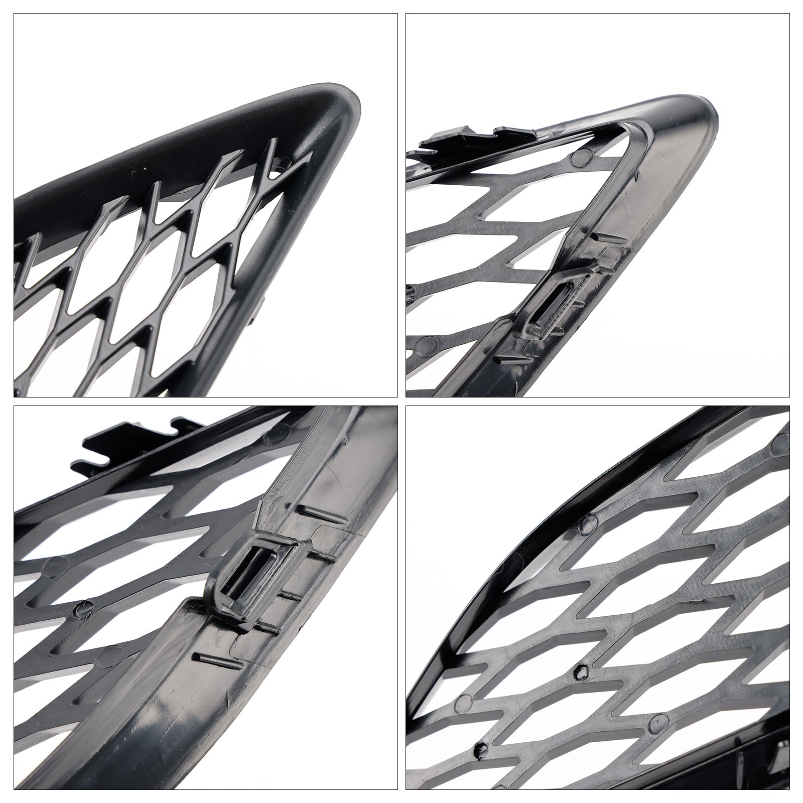 2010-2015 Audi Q7 Front Bumper Fog Light Grill Lamp Cover — Pair (4L0807675C / 4L0807676C)