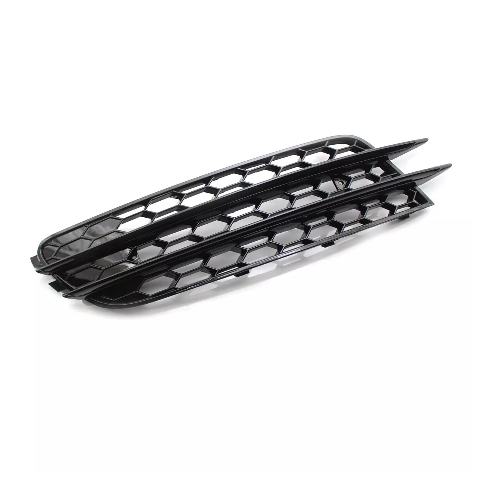 2012-2015 Audi A6 C7 Front Bumper Honeycomb Fog Light Grille — Pair (4G0807681 / 4G0807682)