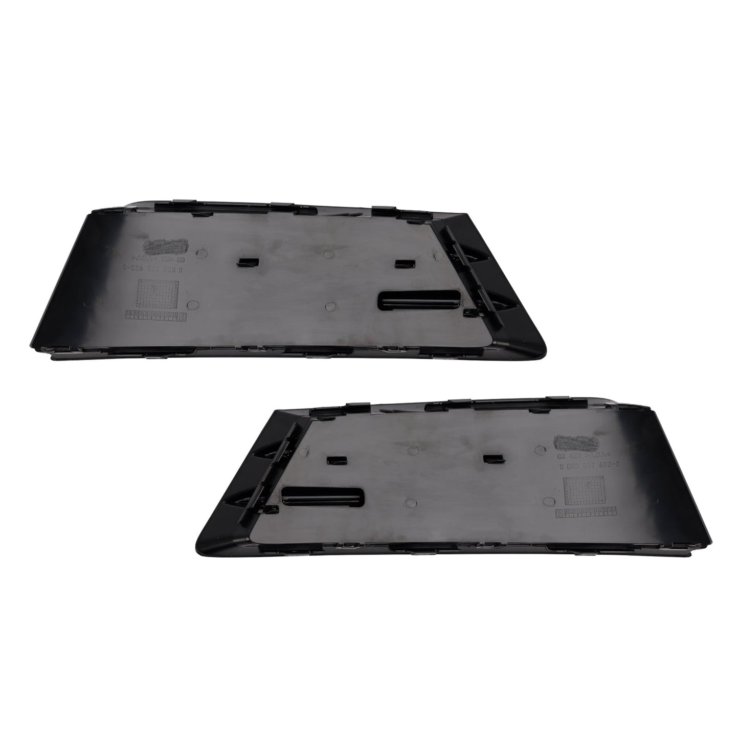 2016-2018 Audi A4 B9 RS4 Style Front Fog Light Grille Lower Bumper Grill — Pair (8W0807681R / 8W0807682R)