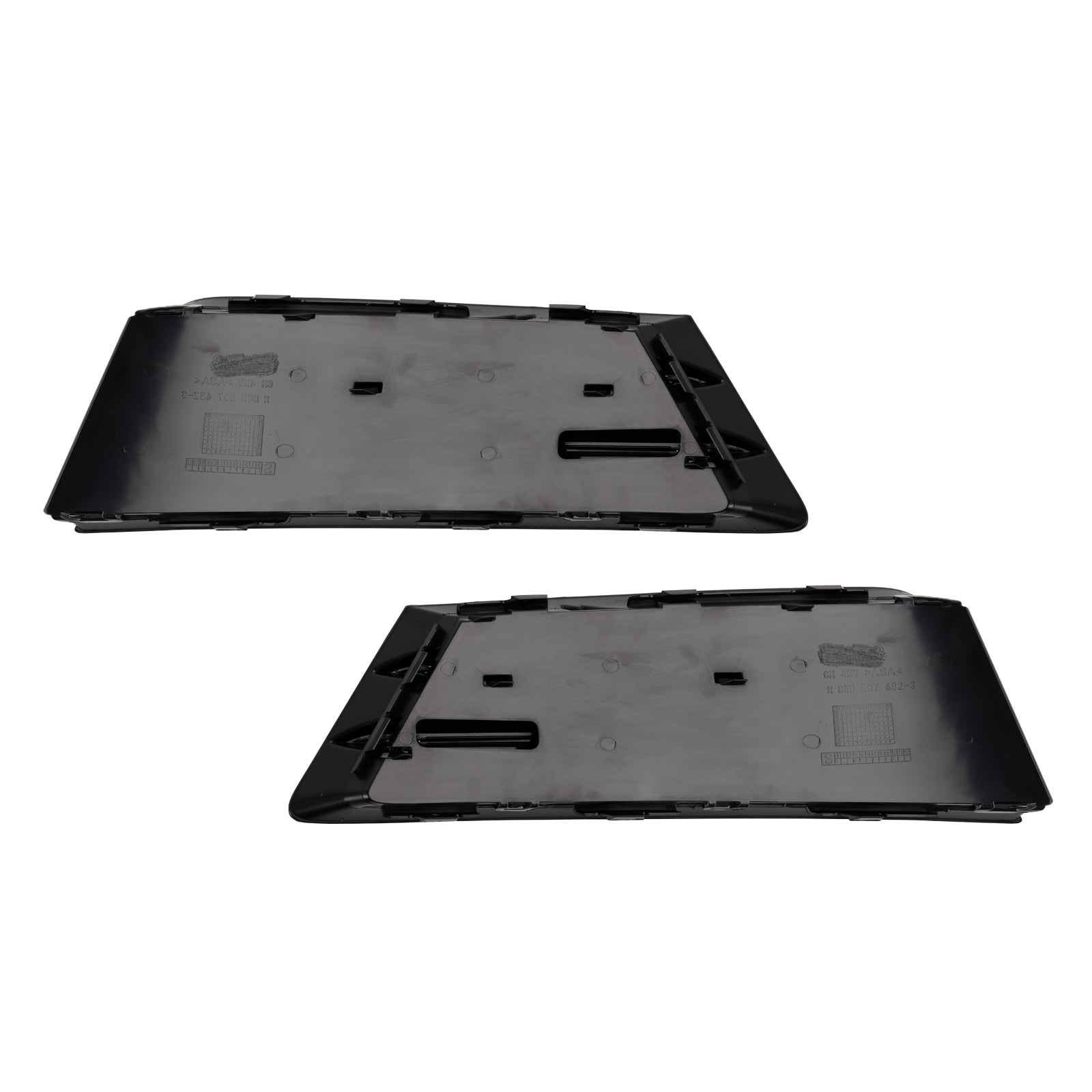 2016-2018 Audi A4 B9 RS4 Style Front Fog Light Grille Lower Bumper Grill — Pair (8W0807681R / 8W0807682R)