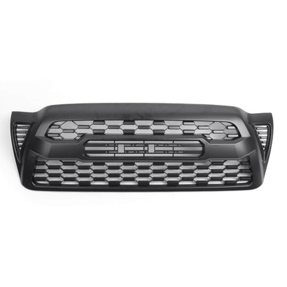 2005-2011 Tacoma Grill Replacement Front Bumper Hood Grill Kit Matte Black