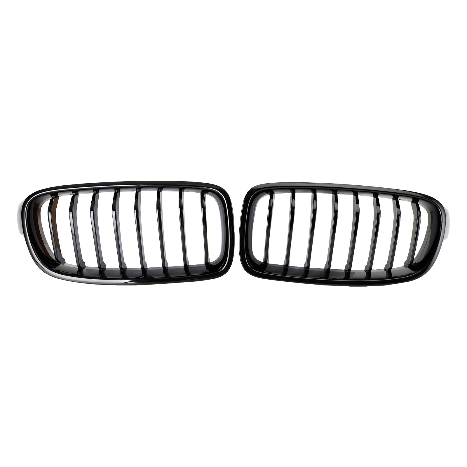 2012-2019 BMW 3 Series F30 F31 F35 Gloss Black Front Kidney Grill — Pair (51137263481 / 51137263482)