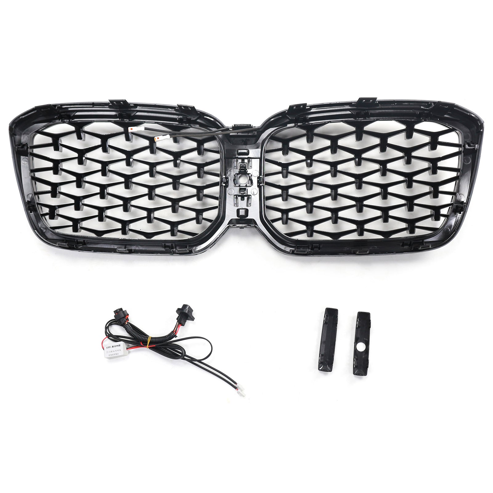 2022-2025 BMW X3 G01 X4 G02 Diamond Chrome Front Bumper Kidney Grille