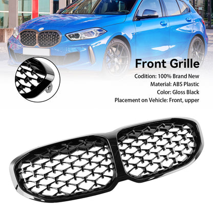 2019-2024 BMW 1 Series F40 Gloss Black Diamond Front Kidney Grille