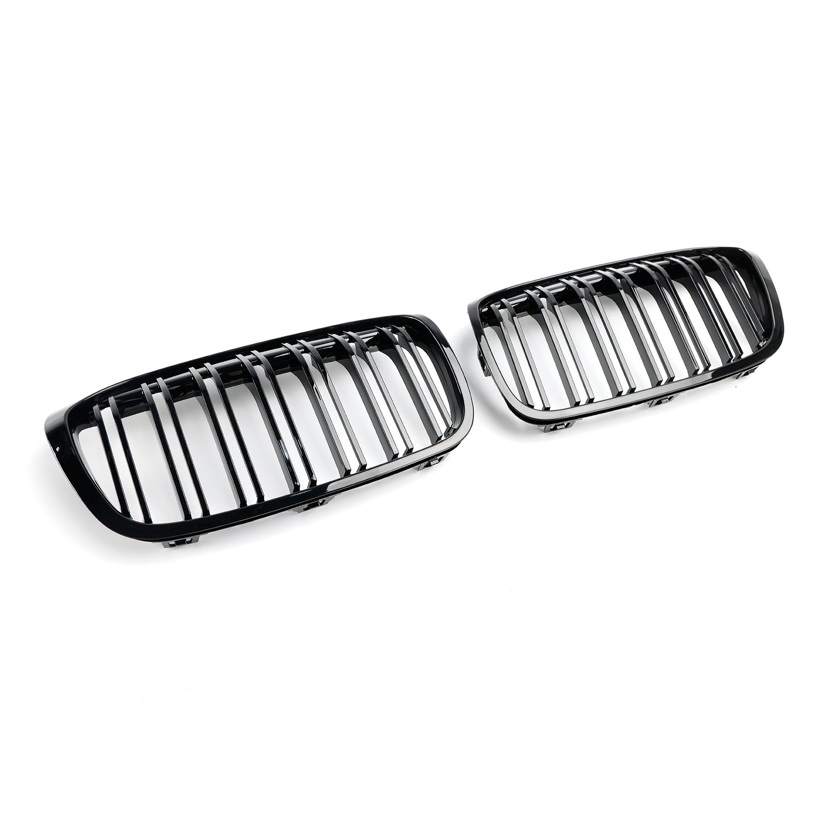 2018-2021 BMW 2 Series F45 F46 Gloss Black Front Kidney Grille — Pair