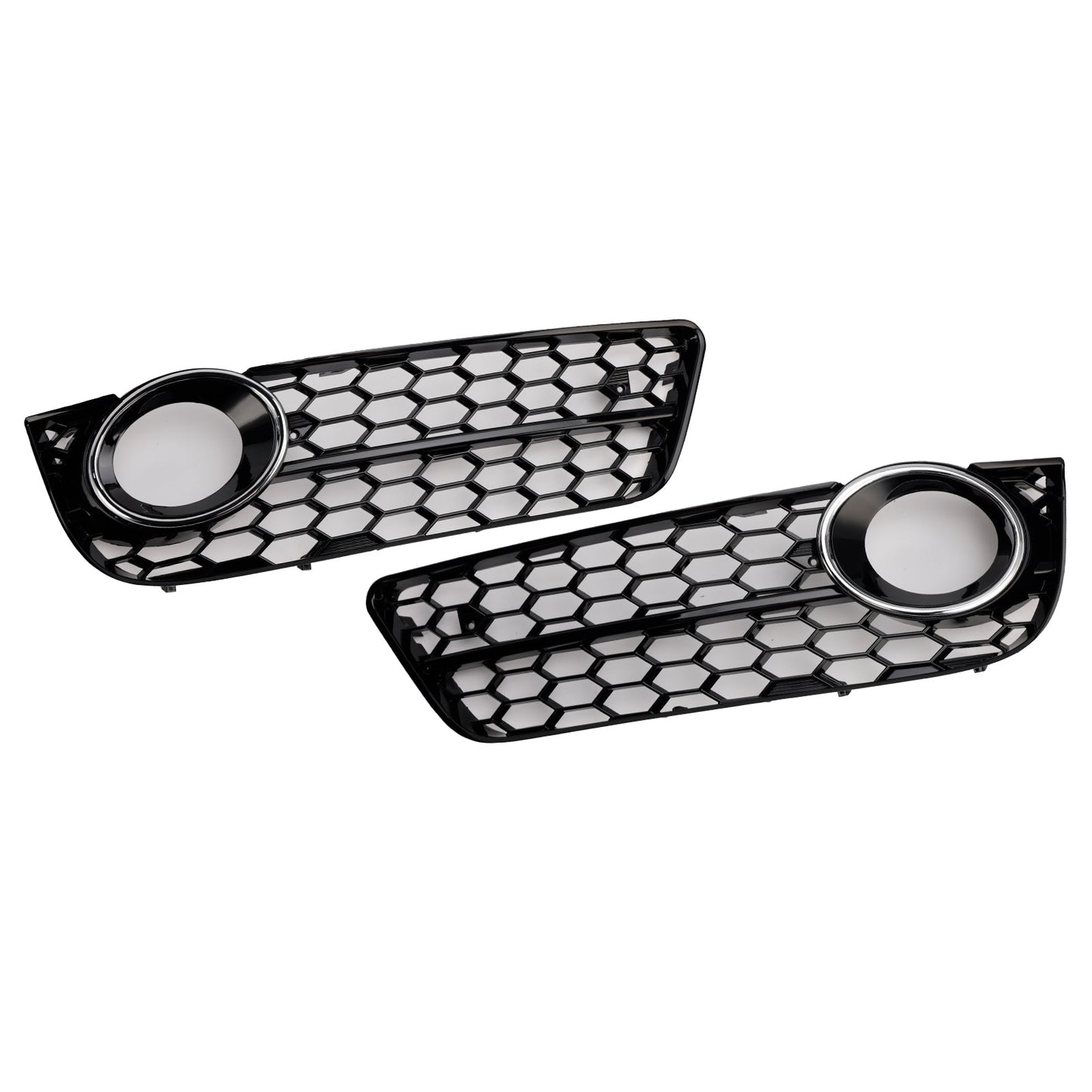 2007-2011 Audi A5 Standard Style Honeycomb Front Fog Lamp Cover Grille — Pair (1522024)