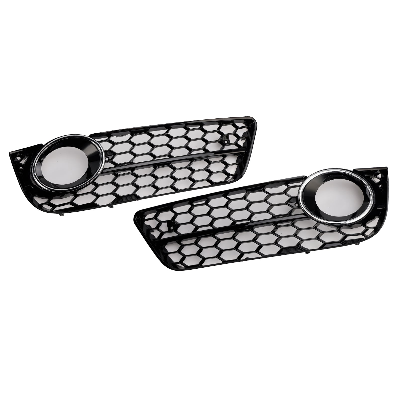 2007-2011 Audi A5 Standard Style Honeycomb Front Fog Lamp Cover Grille — Pair (1522024)