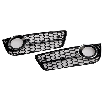 2007-2011 Audi A5 Standard Style Honeycomb Front Fog Lamp Cover Grille — Pair (1522024)