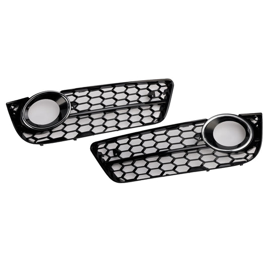 2007-2011 Audi A5 Standard Style Honeycomb Front Fog Lamp Cover Grille — Pair (1522024)