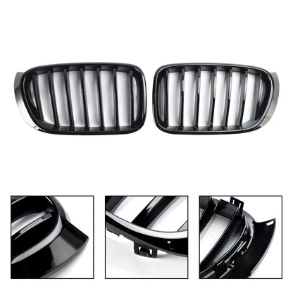 2014-2017 BMW X3 F25 Facelift Gloss Black Front Bumper Kidney Grille