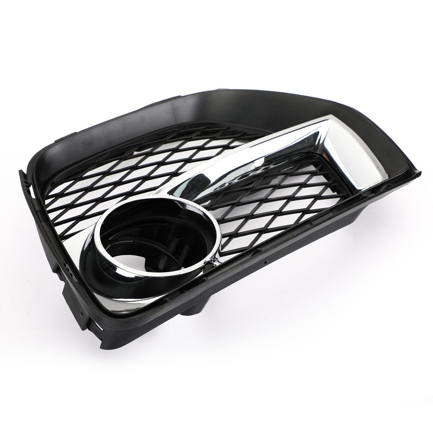 2012-2014 BMW X6 E71 Front Bumper Closed Grid Fog Light Grille — Left & Right Pair