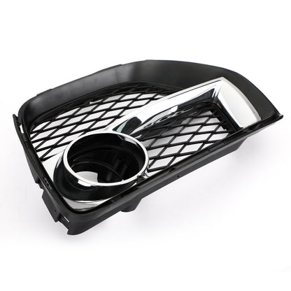 2012-2014 BMW X6 E71 Front Bumper Closed Grid Fog Light Grille — Left & Right Pair