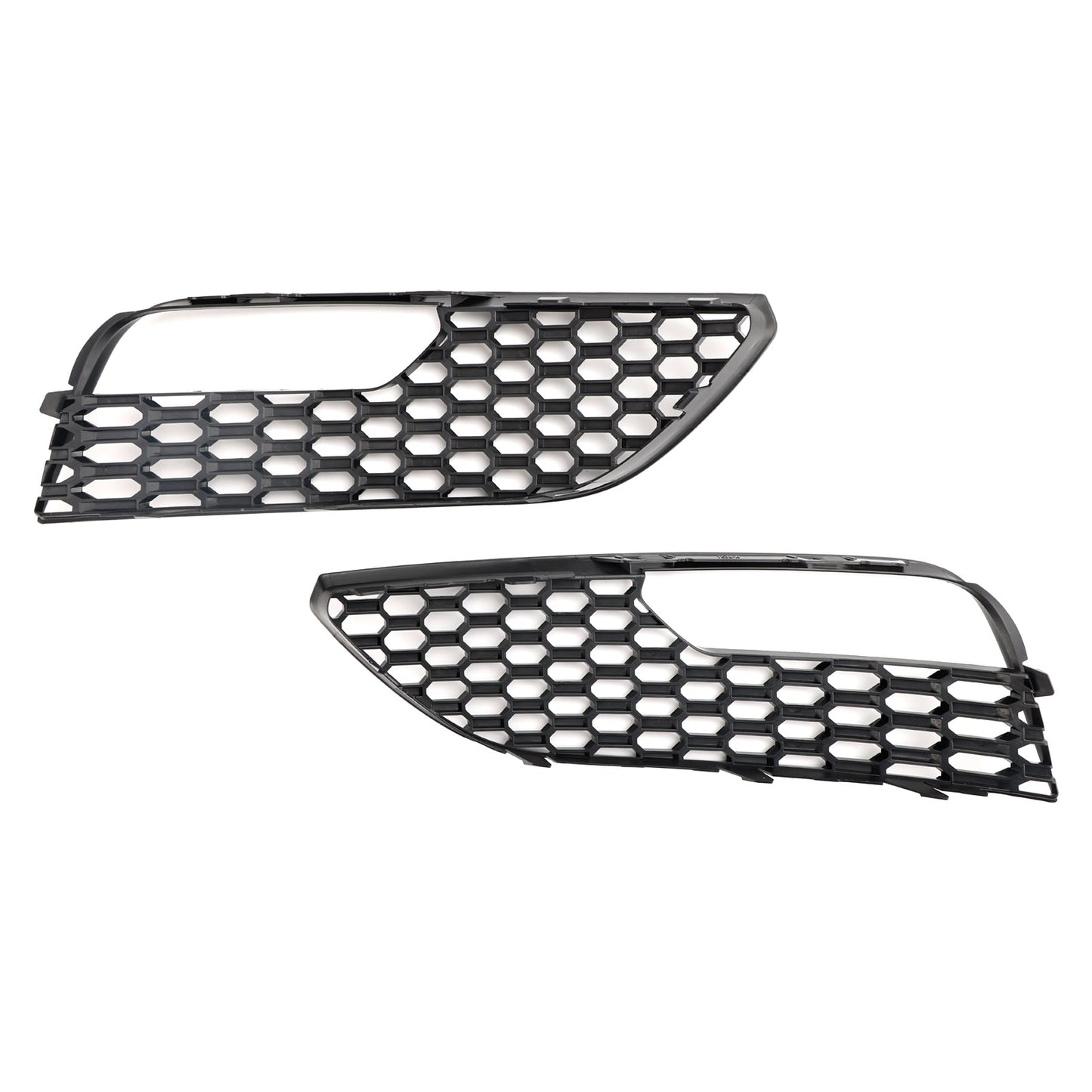 2012-2016 Audi A3 S3 Standard Version Front Bumper Fog Light Surround Cover Grille — Pair (8V3807681 / 8V3807682)