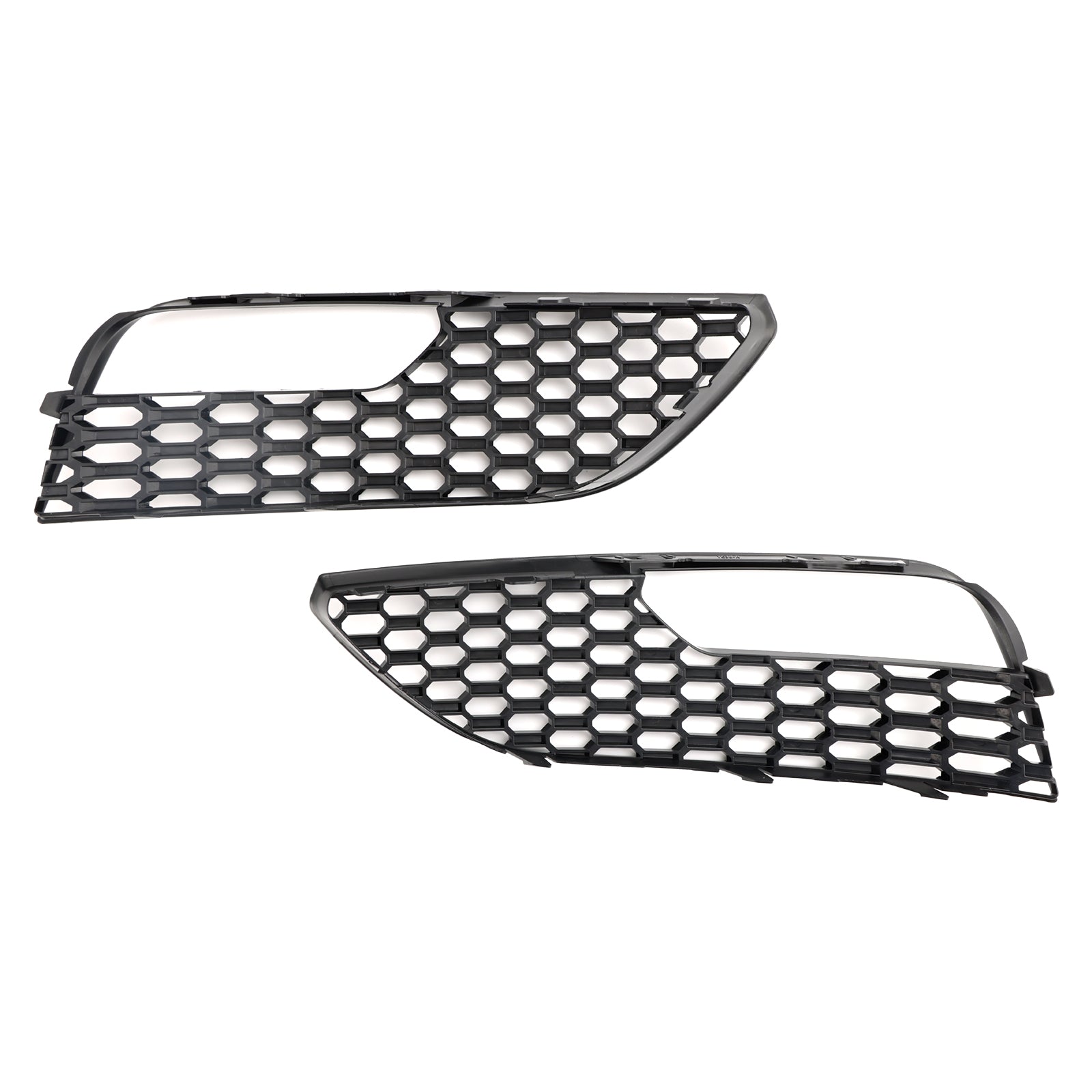 2012-2016 Audi A3 S3 Standard Version Front Bumper Fog Light Surround Cover Grille — Pair (8V3807681 / 8V3807682)
