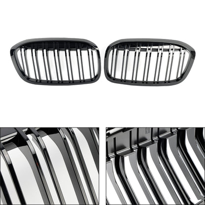 2018-2021 BMW 2 Series F45 F46 Gloss Black Front Kidney Grille — Pair