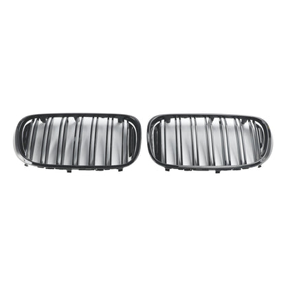 2015-2019 BMW 7 Series G11 Long-Wheelbase Pre-Facelift Black 2-Slat Front Kidney Grille